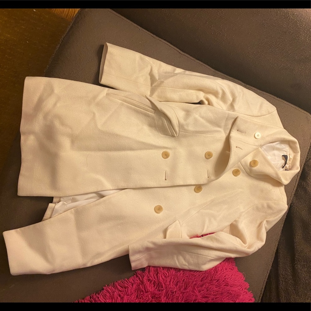 Uniqlo Cream Trench Pea coat